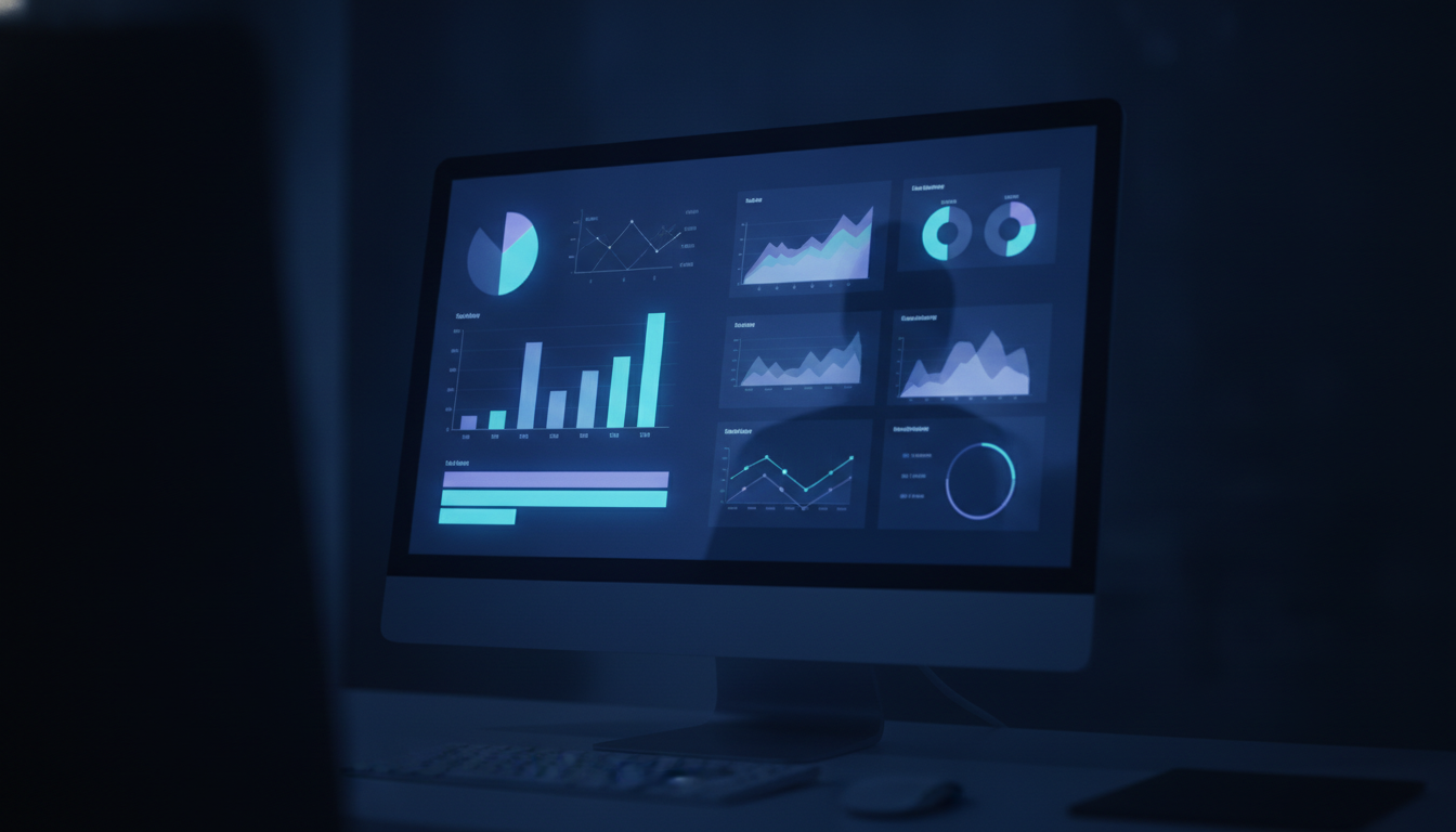 Shopify admin dashboard showing sales charts and product catalog on a desktop screen